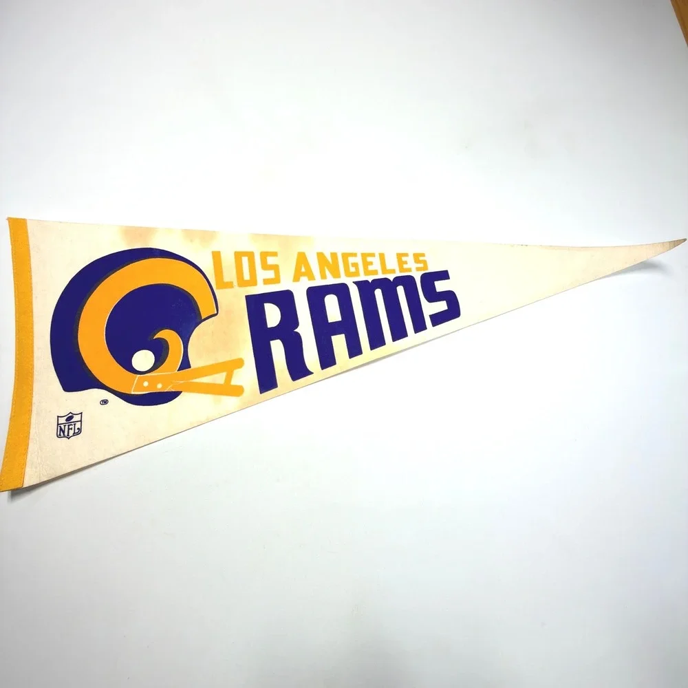 Los Angeles Rams Vintage NFL Felt‎ Pennant Helmet Logo 30